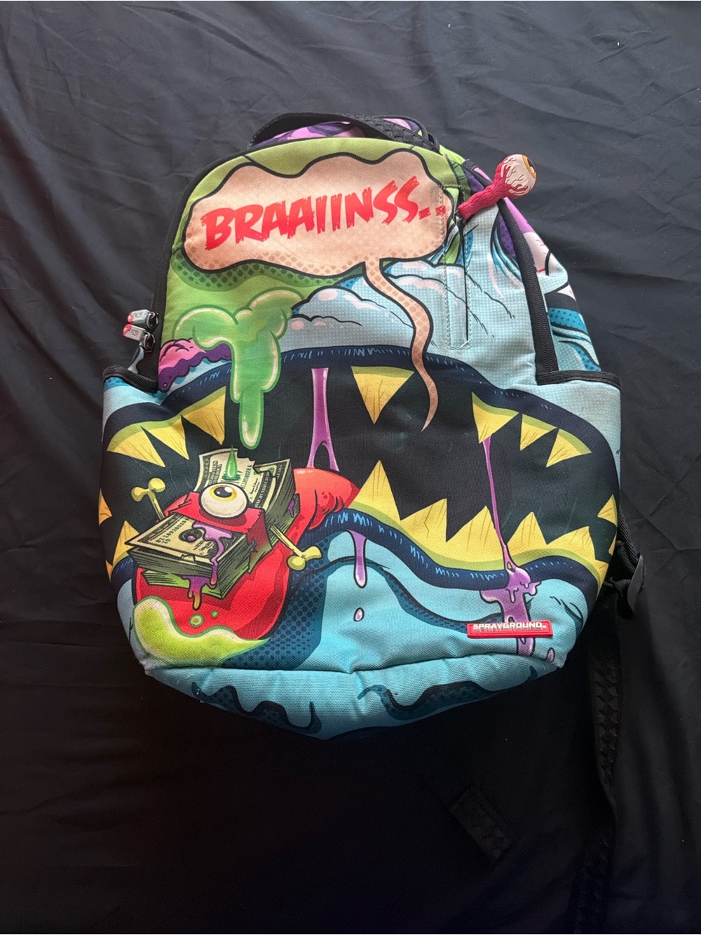 Sprayground Kids 'Braaiinsss' Backpack - Green, Blue, Purple, Red, Yellow